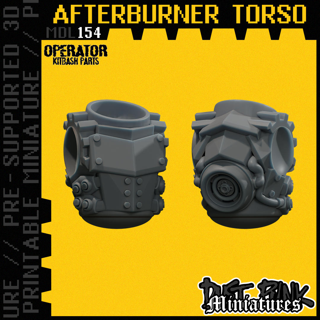 MDL154 AFTERBURNER TORSO [PRE-SUPPORTED]